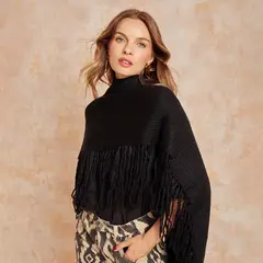 LOUNGE - Capa Lana Flecos Mujer