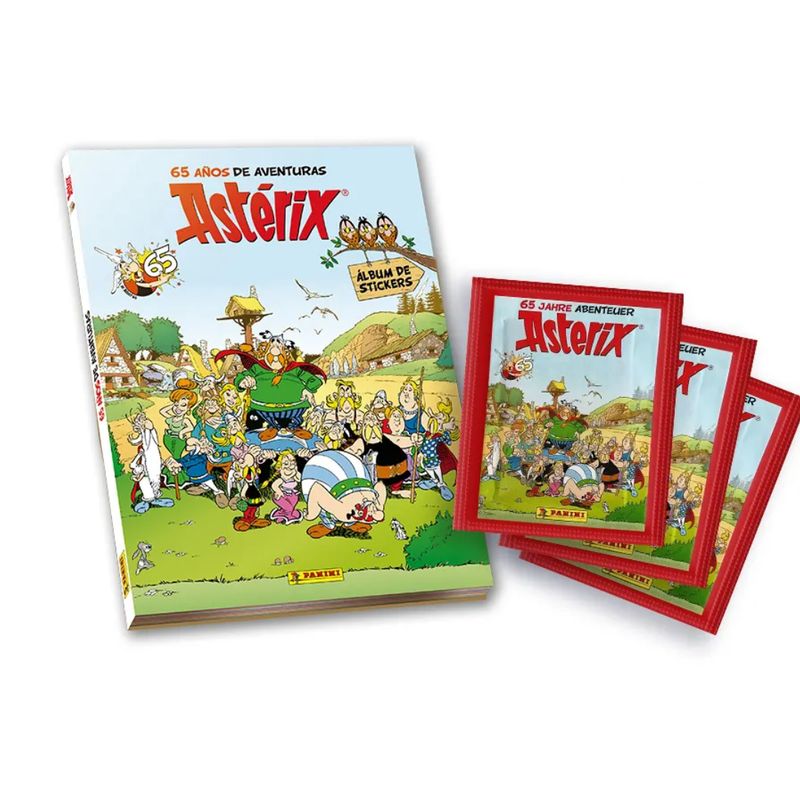 PANINI CHILE - Pack Álbum Tapa Dura + 36 Sobres Asterix 65th Anniversary