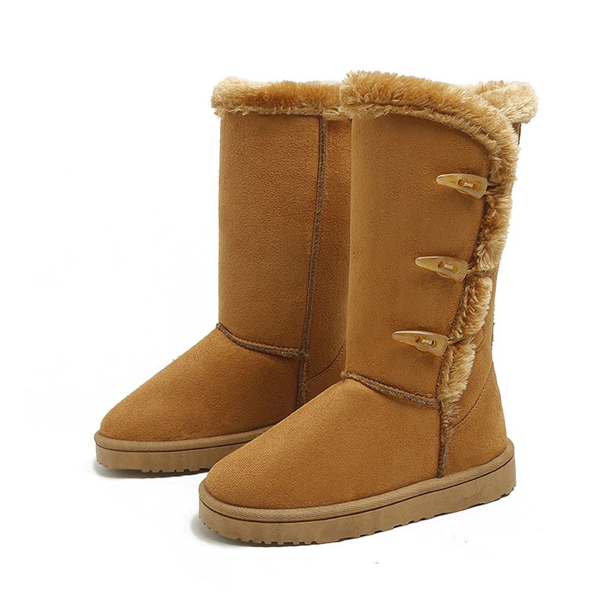 TIOZONEY - Botas Forradas Por Dentro En Chiporro Altas