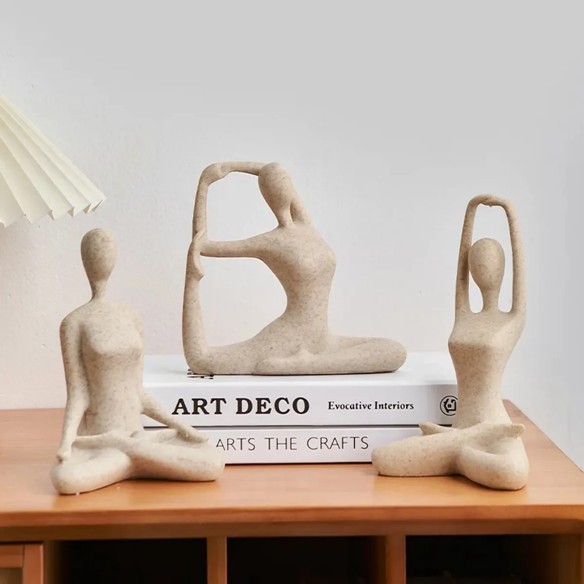 GENERICO - Estatua Postura Yoga y Meditación Loto 2 Decoración de Resina