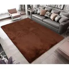 GENERICO - ALFOMBRAS PELO LARGO TIPO PELUCHE SUAVES PARA DECORACION DE HOGAR