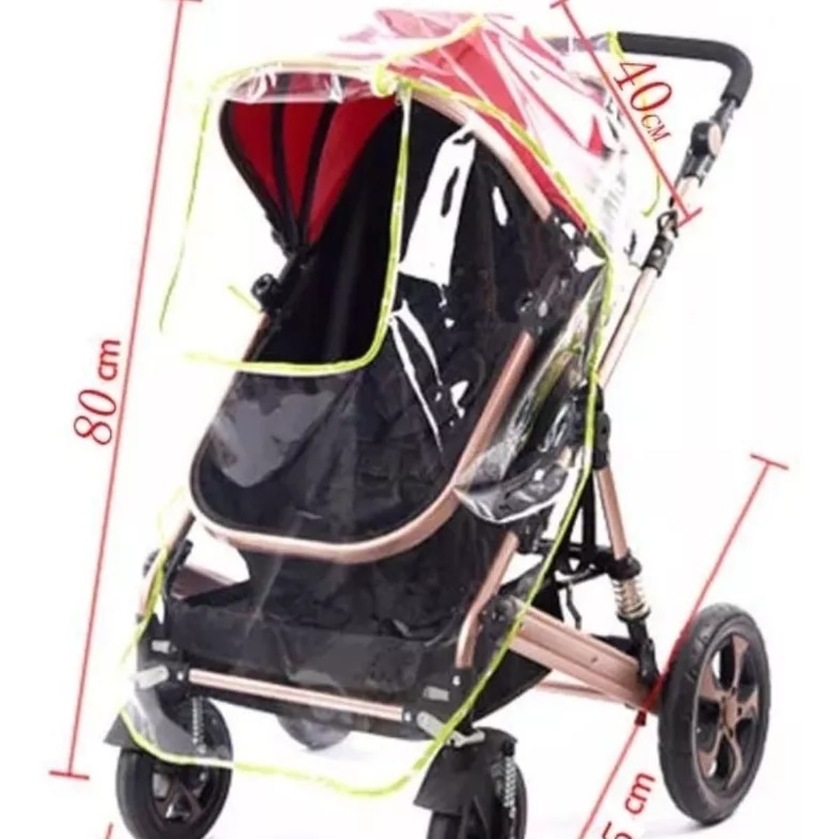 GENERICO - Cubre Coche Transparente Con Cierre Frontal