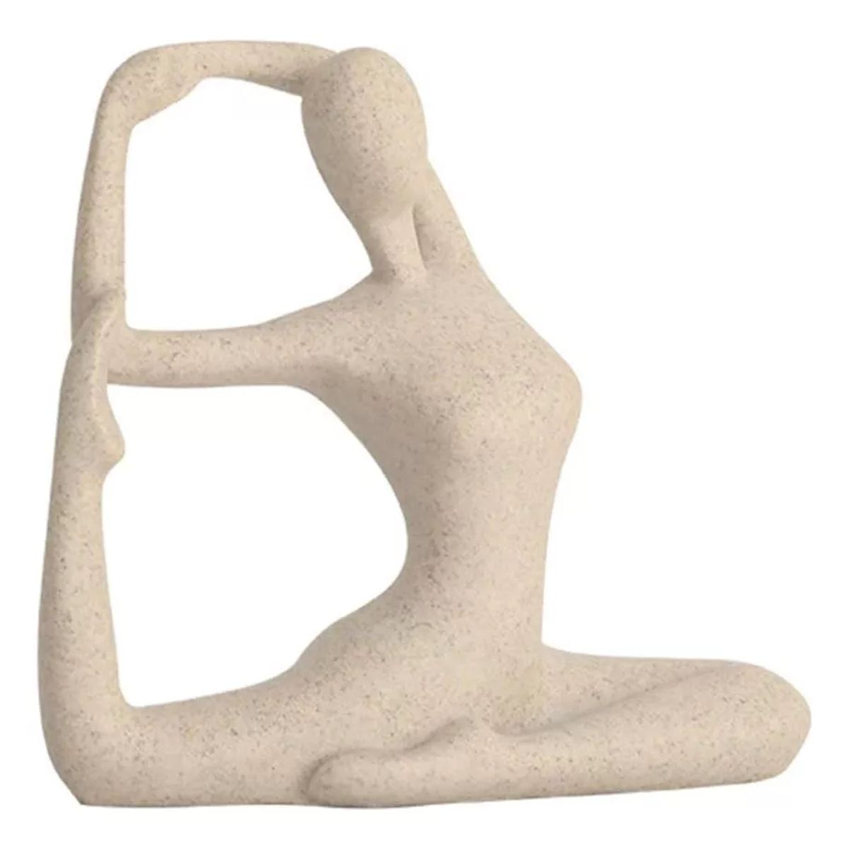 GENERICO - Estatua Postura Yoga y Meditación Vinyasa Decoración de Resina