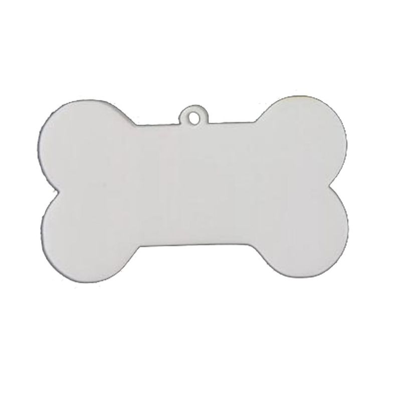 CREA PRINT - Placa Sublimable Para Identificar Mascota 10 Unidades hueso grande