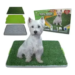 MOVI - Baño Portátil para Mascotas XL con Césped Sintético