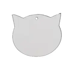 CREA PRINT - Placa Sublimable Para Identificar Mascota 10 Unidades gato