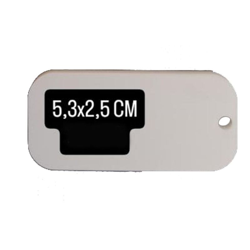 CREA PRINT - Placa Sublimable Para Identificar Mascota 10 Unidades placa rectangulo