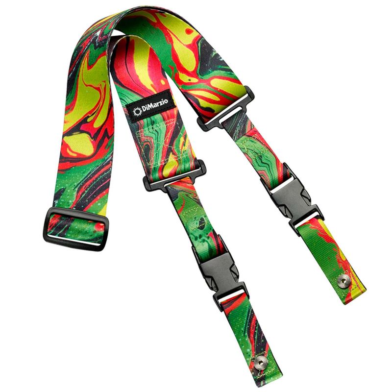 DIMARZIO - Correa guitarra Dimarzio Cliplock DD2241 Green Universe