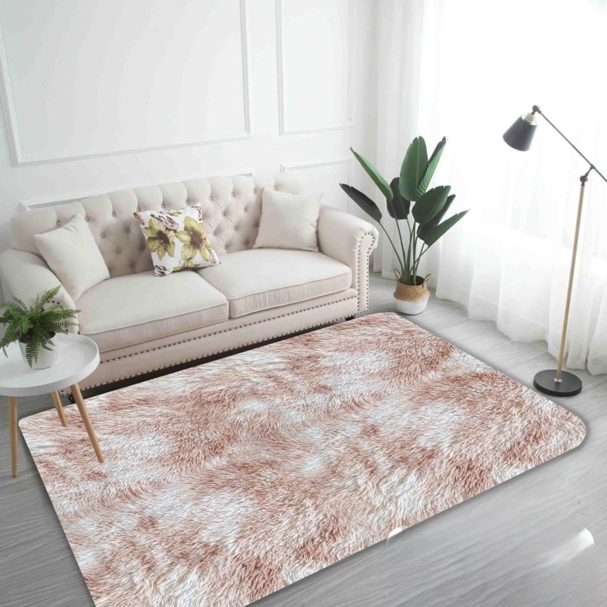 GENERICO - ALFOMBRAS PELO LARGO TIPO PELUCHE SUAVES PARA DECORACION DE HOGAR