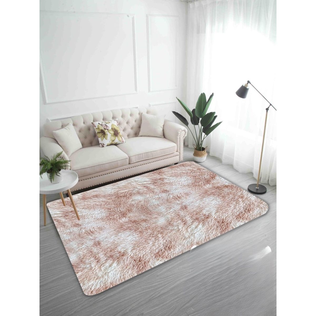 GENERICO - ALFOMBRAS PELO LARGO TIPO PELUCHE SUAVES PARA DECORACION DE HOGAR