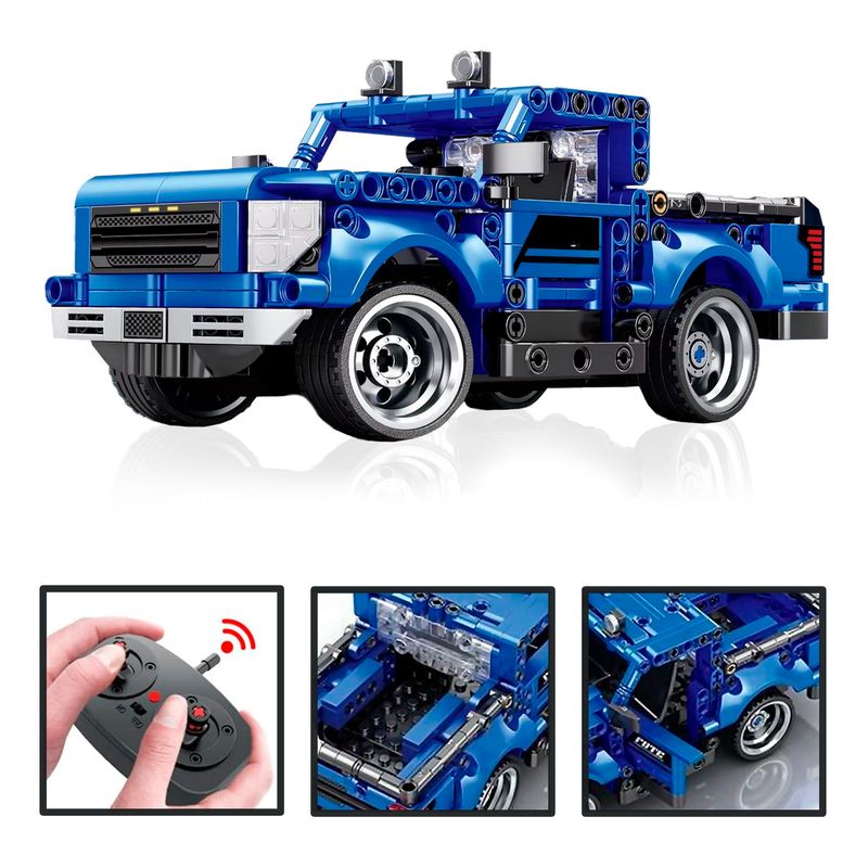 IPLAY - Set Armable Bloques Camioneta 2 en 1 Control De 369 Piezas