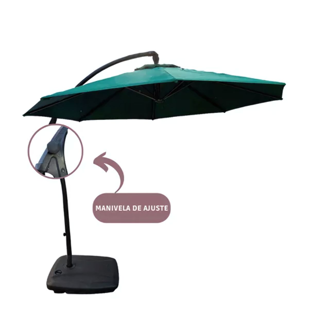 GENERICO - Sombrilla o Quitasol Retráctil con Base