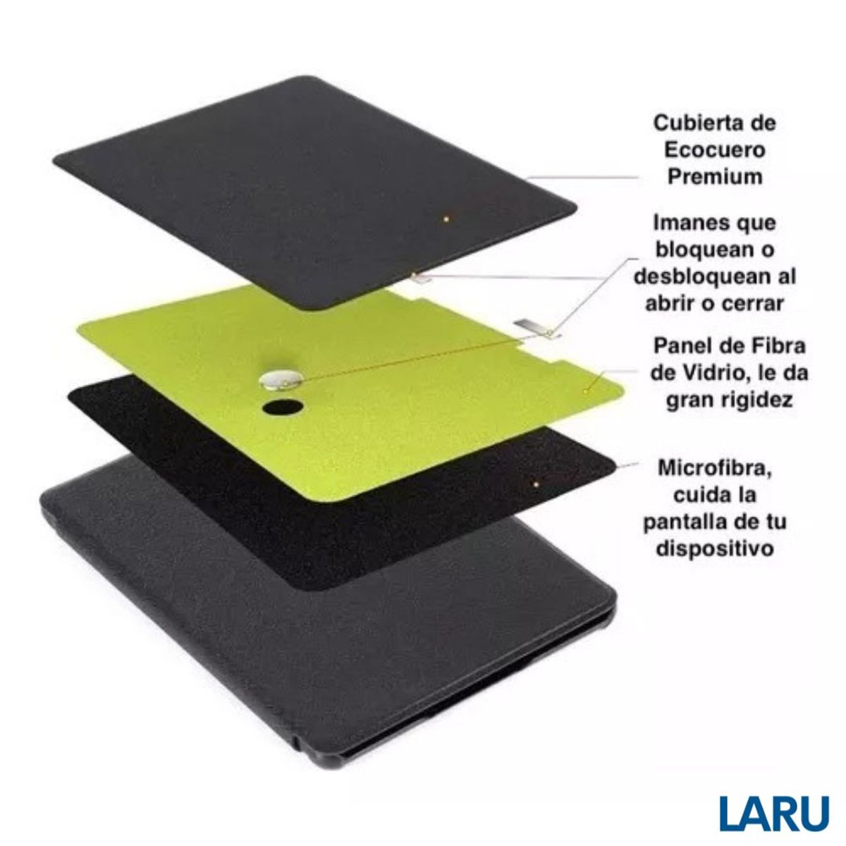 GENERICO - Funda Prem. Origami + Lapiz + Lamina Kindle Paperwhite 11va Gen 6.8