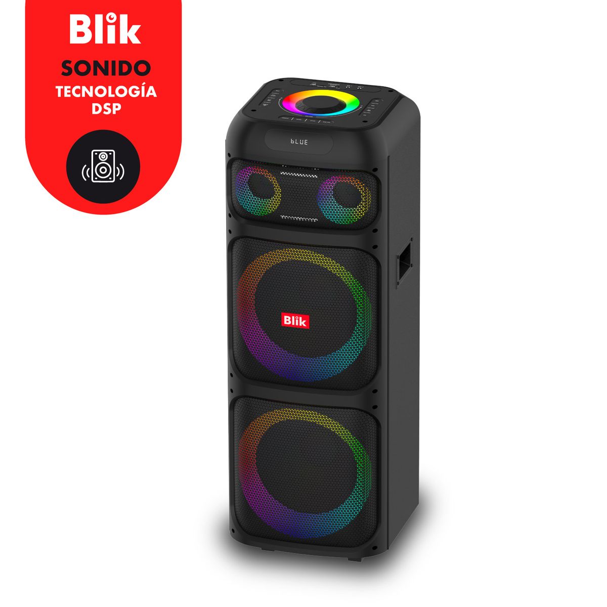 BLIK - Parlante Bluetooth Karaoke Con Microfono Blik Lightup600