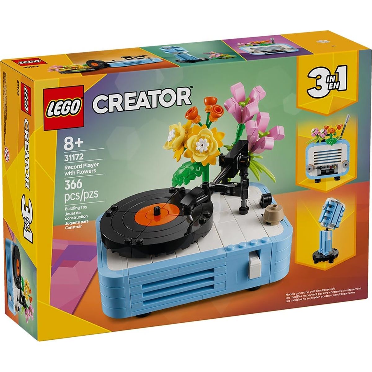 LEGO - LEGO TOCADISCOS CON FLORES (31172)
