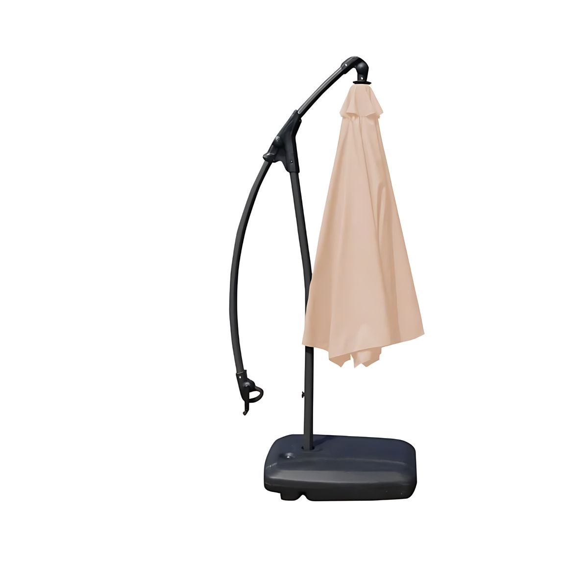 GENERICO - Sombrilla o Quitasol Retráctil con Base Blanco