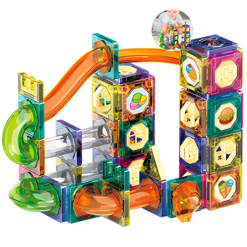 GENERICO - Juego Bloques Magnético Construcción Didáctico Niños 94 Pcs
