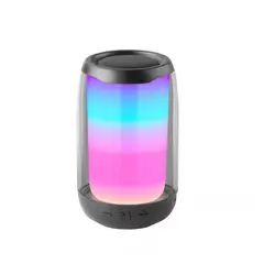 GENERICO - PARLANTE BLUETOOTH IMPERMEABLE RETROILUMINADO NEGRO