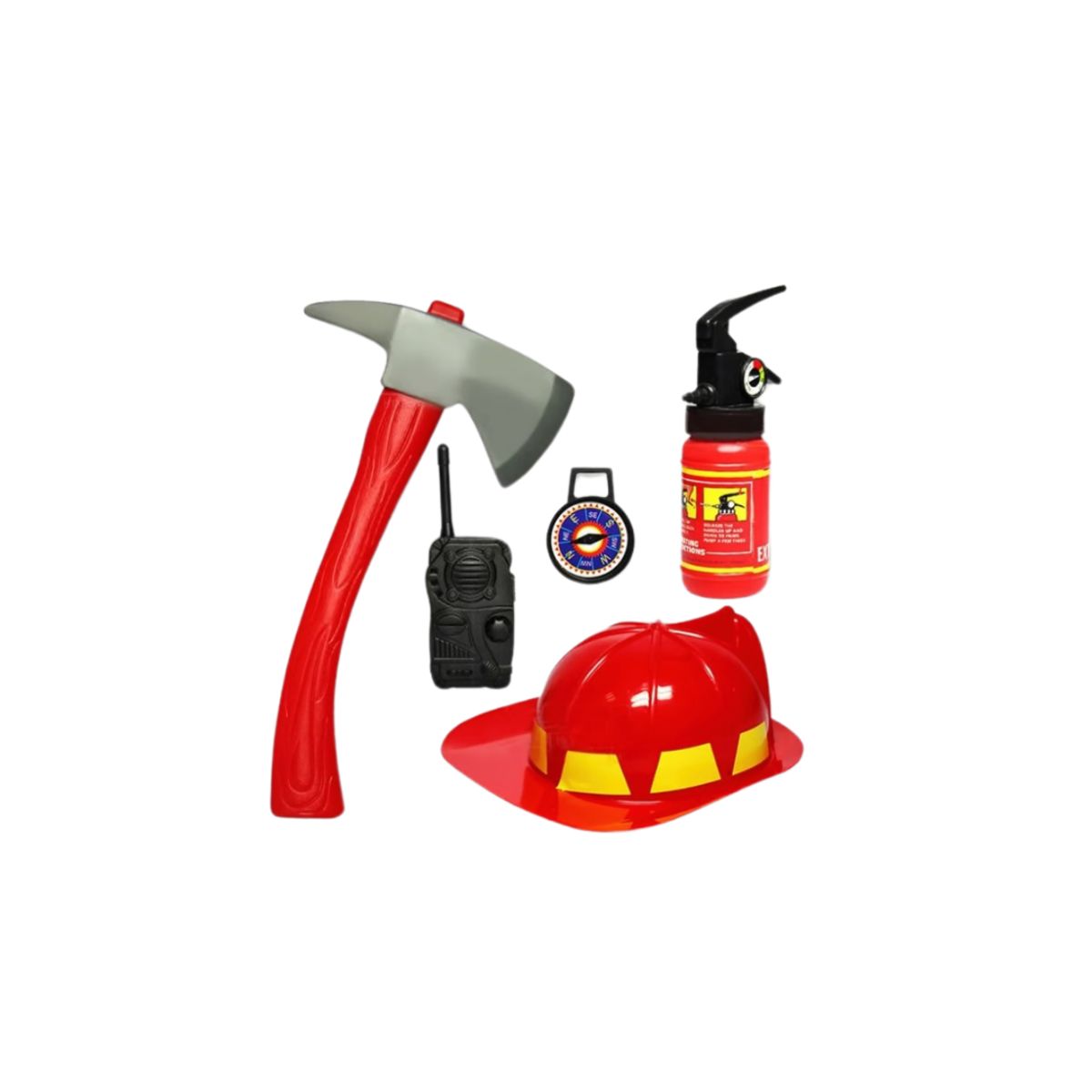 GENERICO - Disfraz De Bombero Para Niño Con Casco 7-9