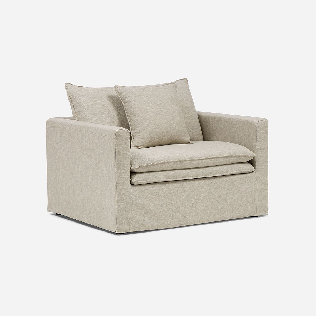 ROSEN - Sillón Gabon 1 Cuerpo Tela Beige