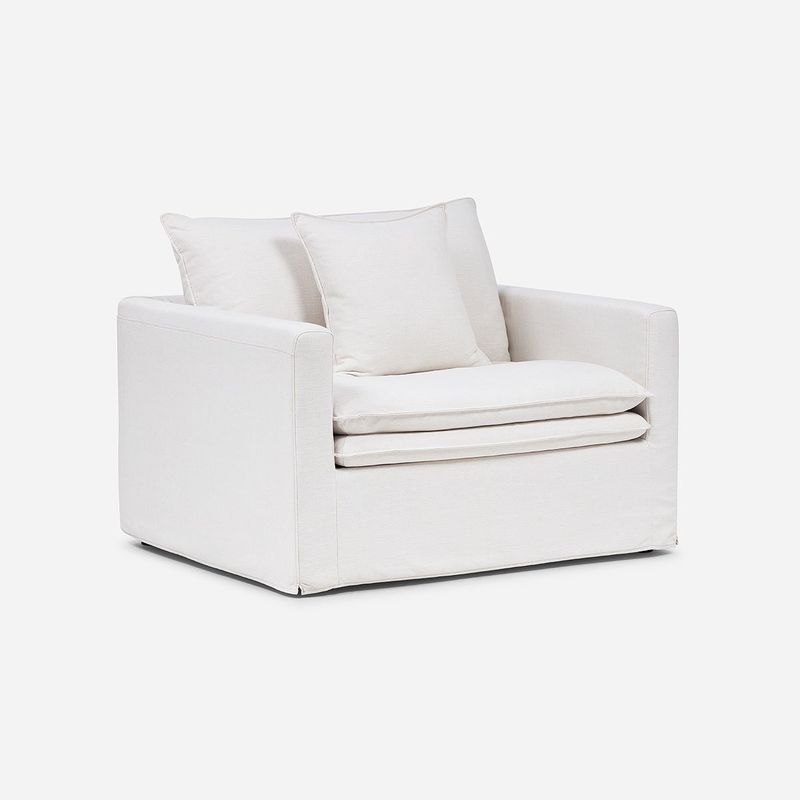 ROSEN - Sillón Gabon 1 Cuerpo Tela Marfil