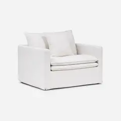ROSEN - Sillón Gabon 1 Cuerpo Tela Marfil