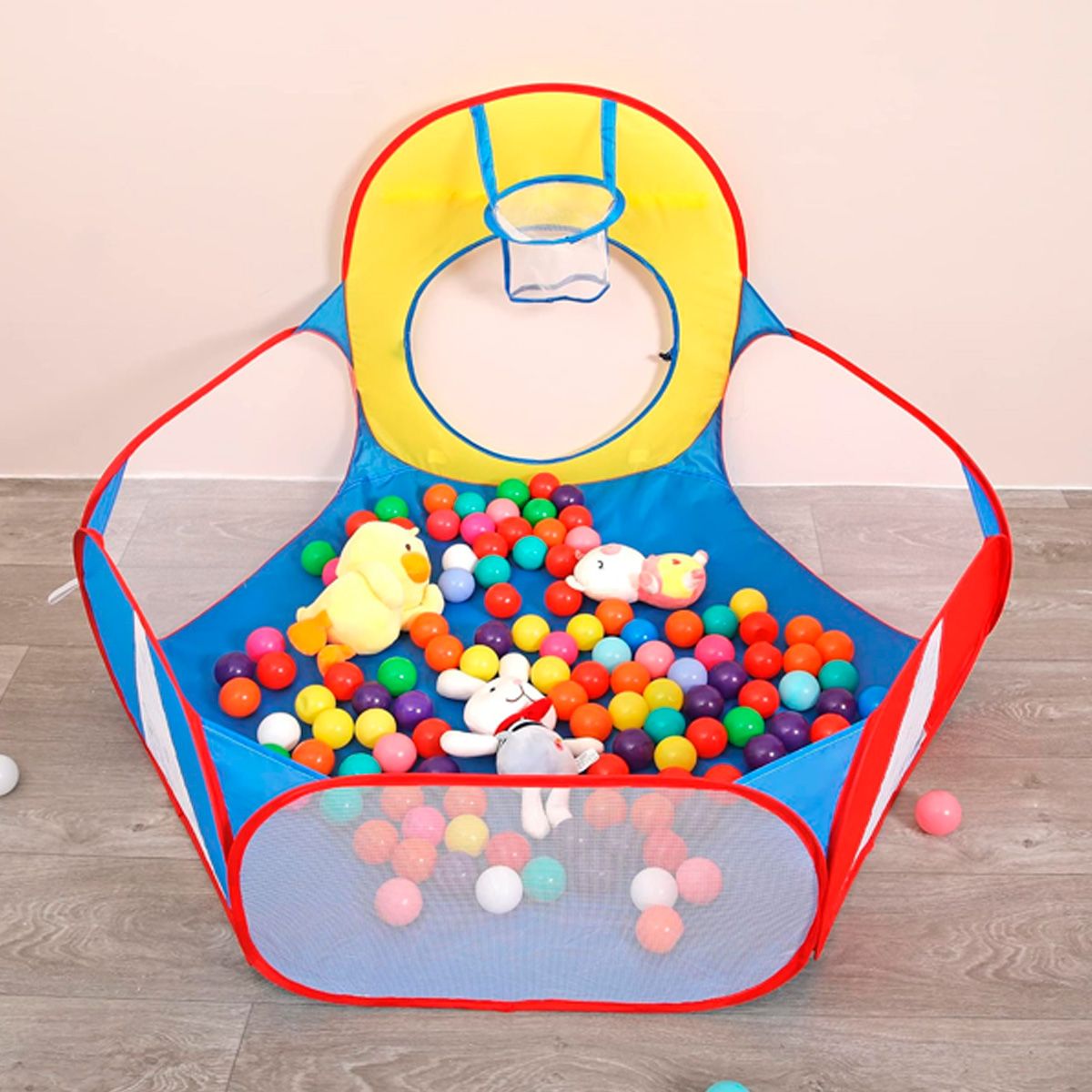 GENERICO - Piscina de Pelotas con Aro 100 Pelotas – RE9101B