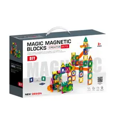 GENERICO - Juego Bloques Magnético Construcción Didáctico Niños 160 Pcs