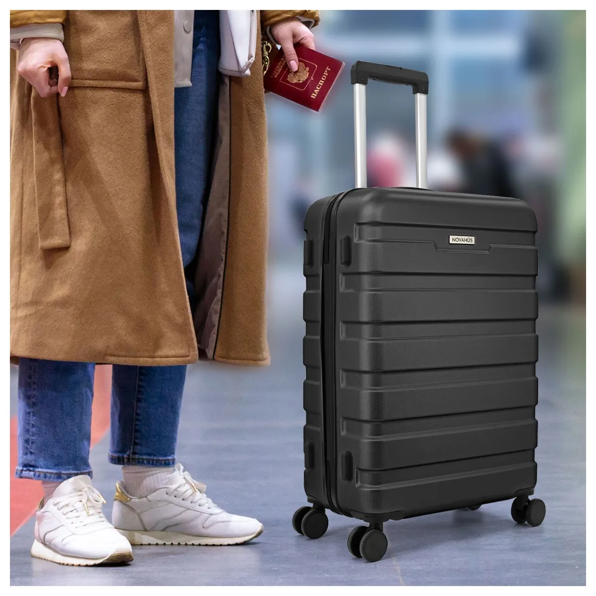 INSPIRACCI - Maleta Rígida Danubio M 18 kg Negra