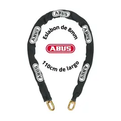 ABUS - Cadena Acero Serie 8KS 110cm Endurecido Alta Seguridad