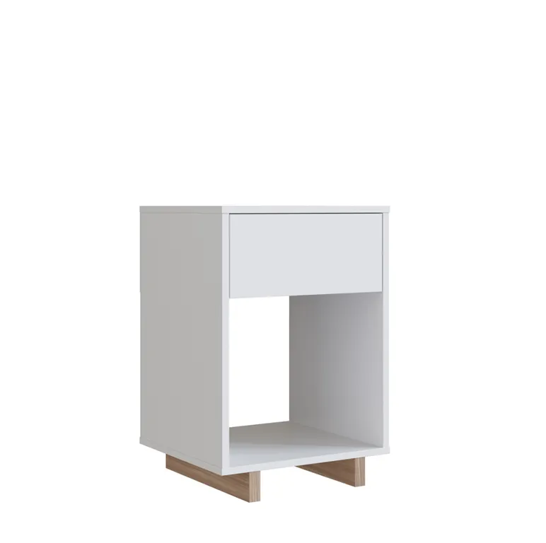 Velador 1 Cajon Blanco Moveli