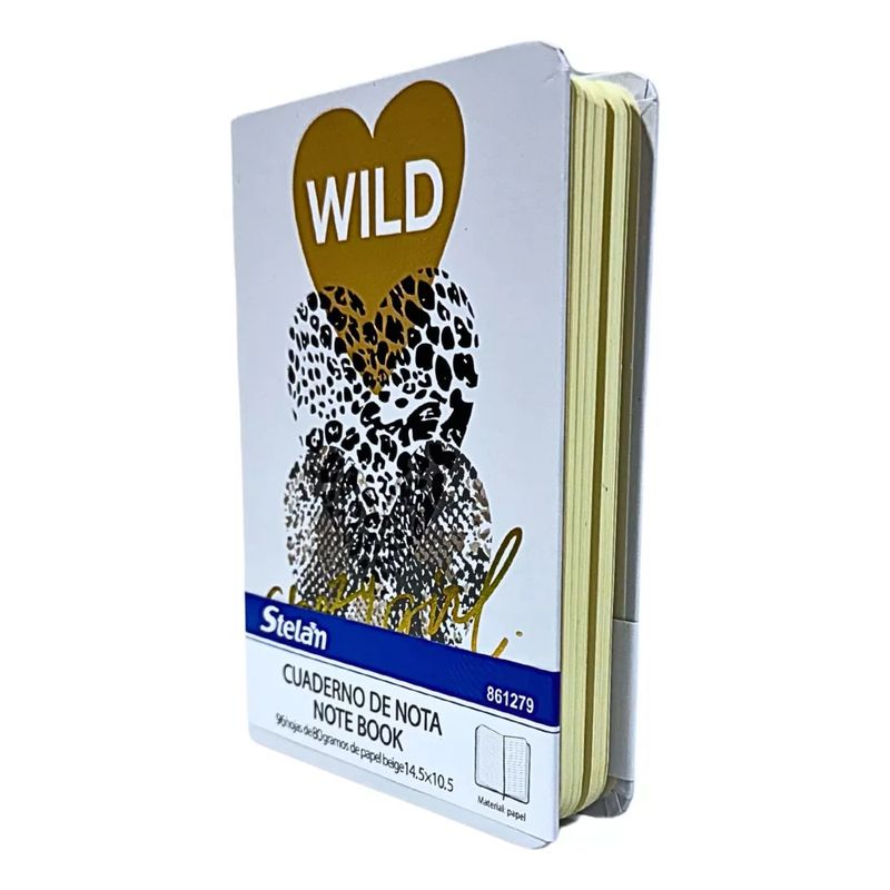 GENERICO - Libreta De Notas A5 Cosida Papel Beige De 80 g X 96 Hojas