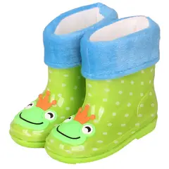 TIOZONEY - Botas de Lluvia Antideslizantes para Niños-Verde