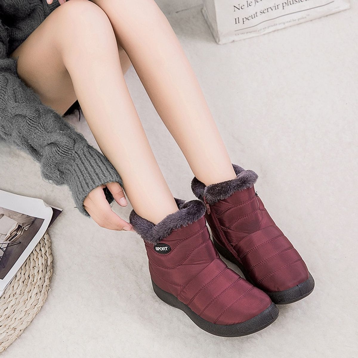 TIOZONEY - Bota Para Mujer