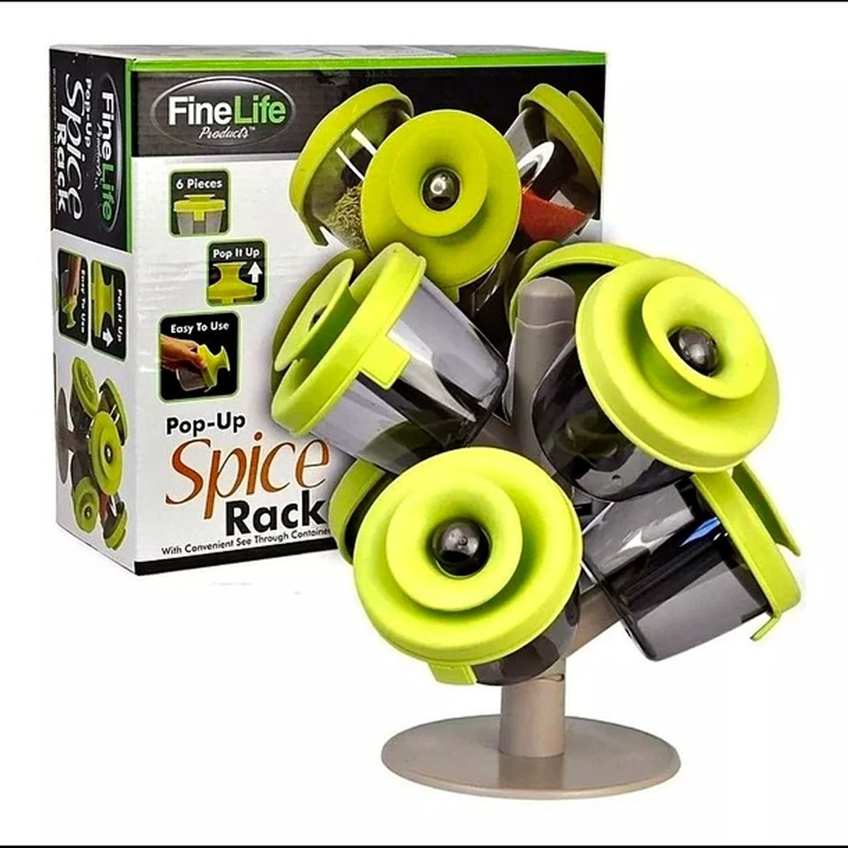 GENERICO - Set De Especieros En Forma De Árbol Con 6 Frascos Para Condimentos