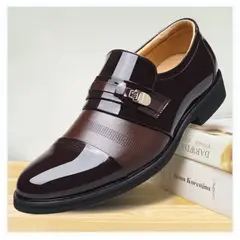 TIOZONEY - Zapatos de PU para hombre-Negro