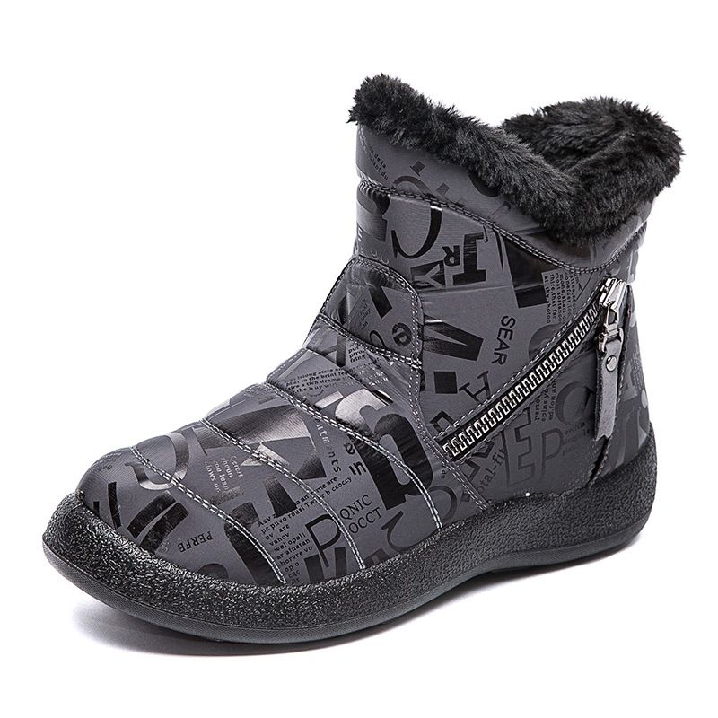 TIOZONEY - Bota Para Mujer-Negro.