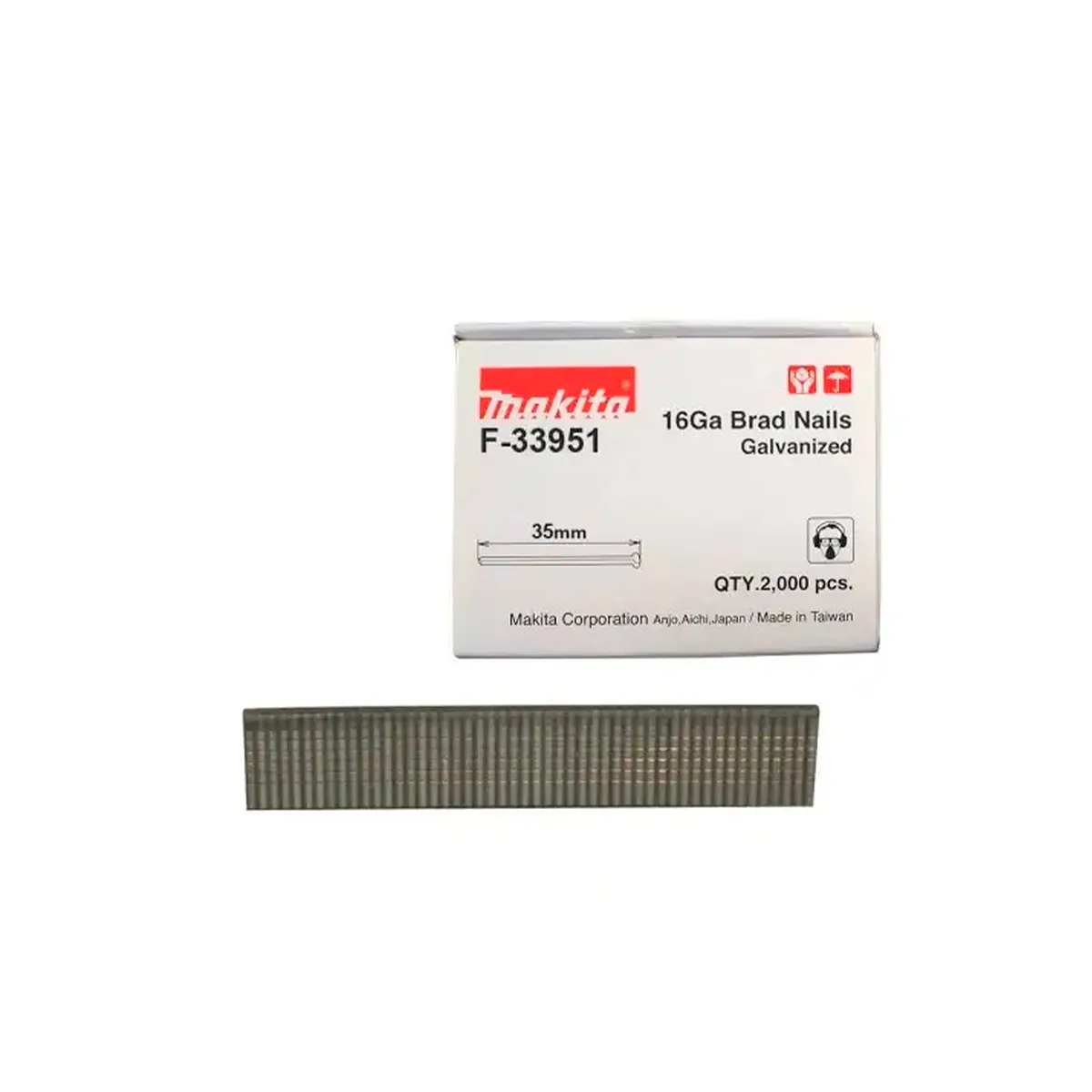 MAKITA - Caja clavo galvanizado 16GA 35mm Makita F-33951
