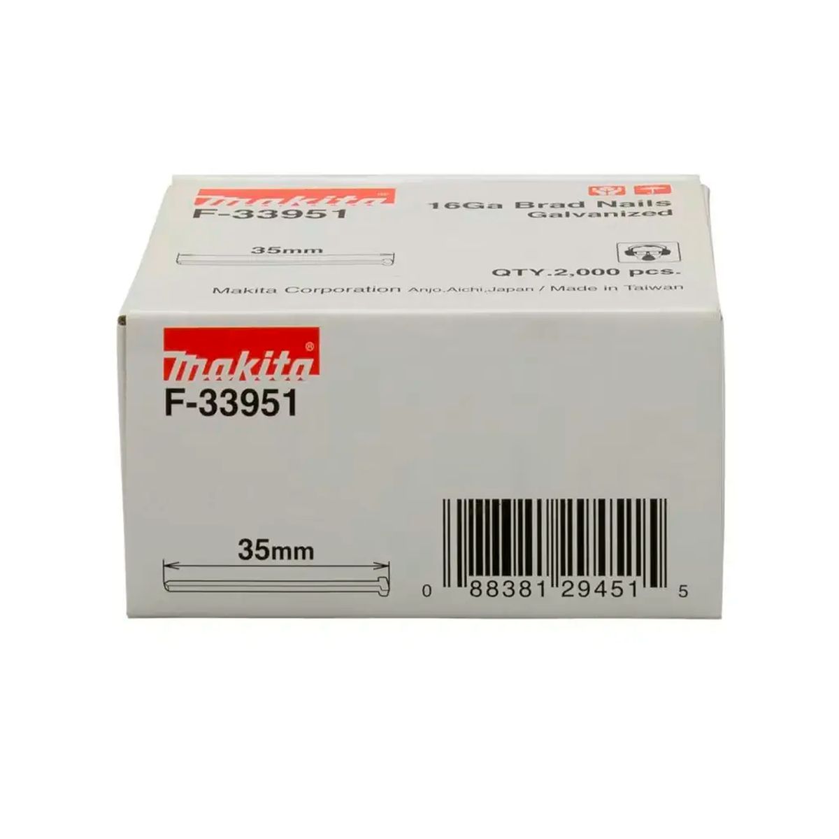 MAKITA - Caja clavo galvanizado 16GA 35mm Makita F-33951