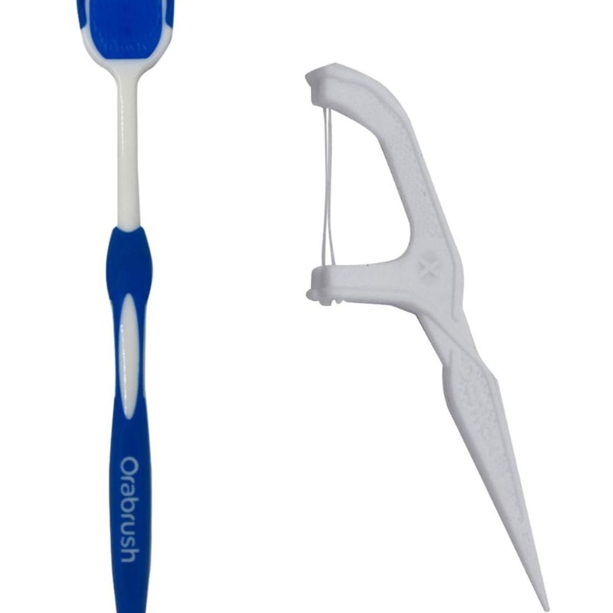 DENTEK - Pack Limpiador Lingual Orabrush + Hilo Dental Cross Flosser DENTEK