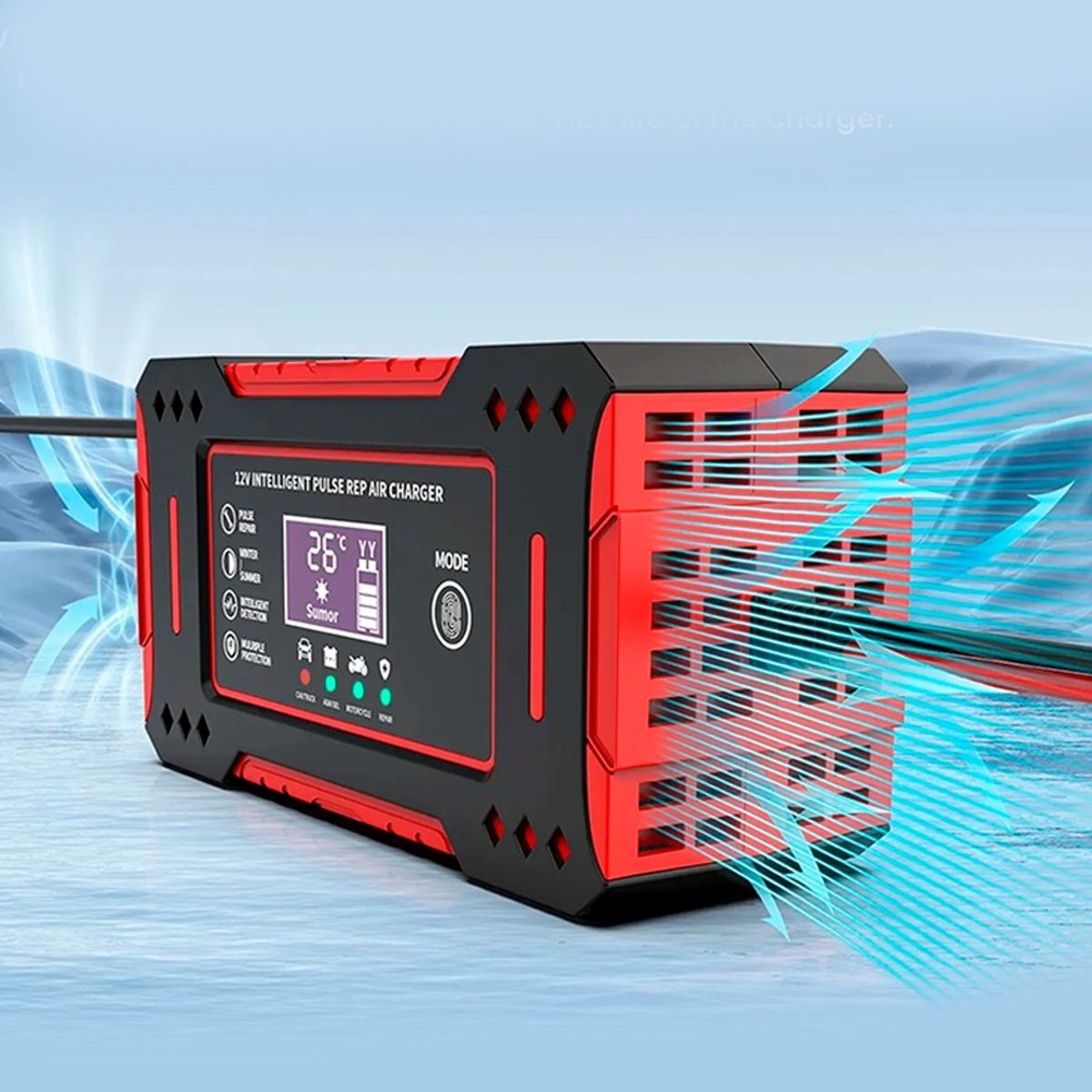 GENERICO - Cargador De Batería Para Coche 12v 7ah A 150ah