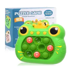 GENERICO - Juego pop it puzzle electrónico y educativo rana verde