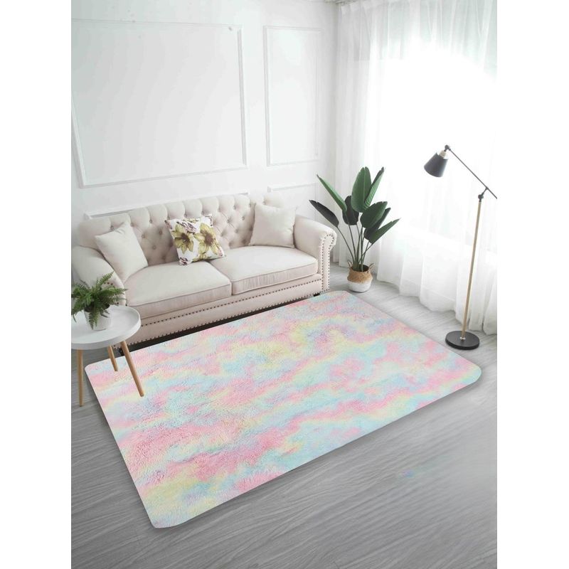 GENERICO - ALFOMBRAS PELO LARGO TIPO PELUCHE SUAVES PARA DECORACION DE HOGAR