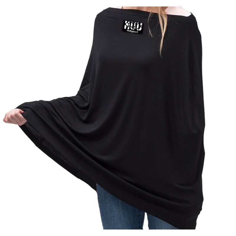 GENERICO - Protector Multiuso BabyMuu MuuMilk 5 usos en 1 Negro