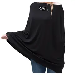 GENERICO - Protector Multiuso BabyMuu MuuMilk 5 usos en 1 Negro