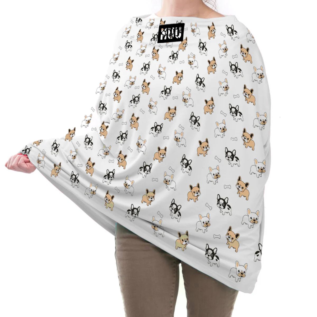 GENERICO - Protector Multiuso 5 en 1 BabyMuu Diseño BullDog Francés