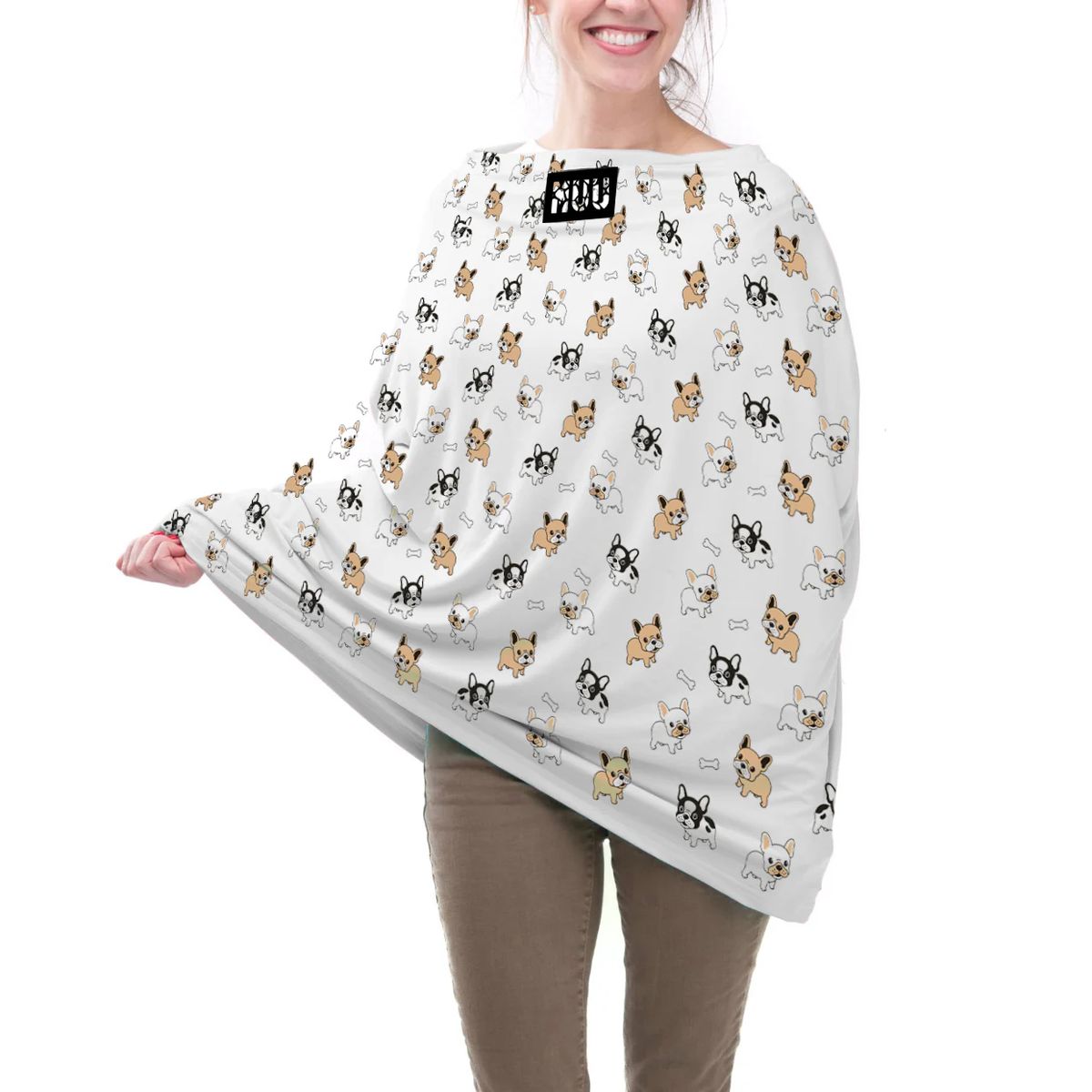 GENERICO - Protector Multiuso 5 en 1 BabyMuu Diseño BullDog Francés