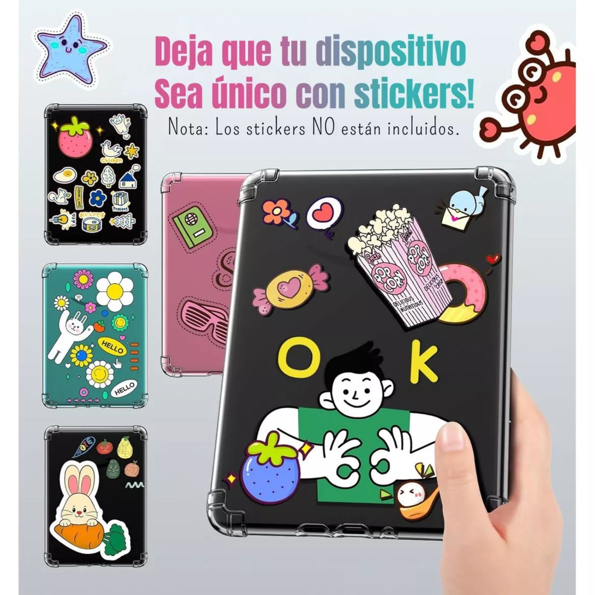 DIETEC - Funda Transparente + Mica Kindle Paperwhite 2024 12va Gen 7pul