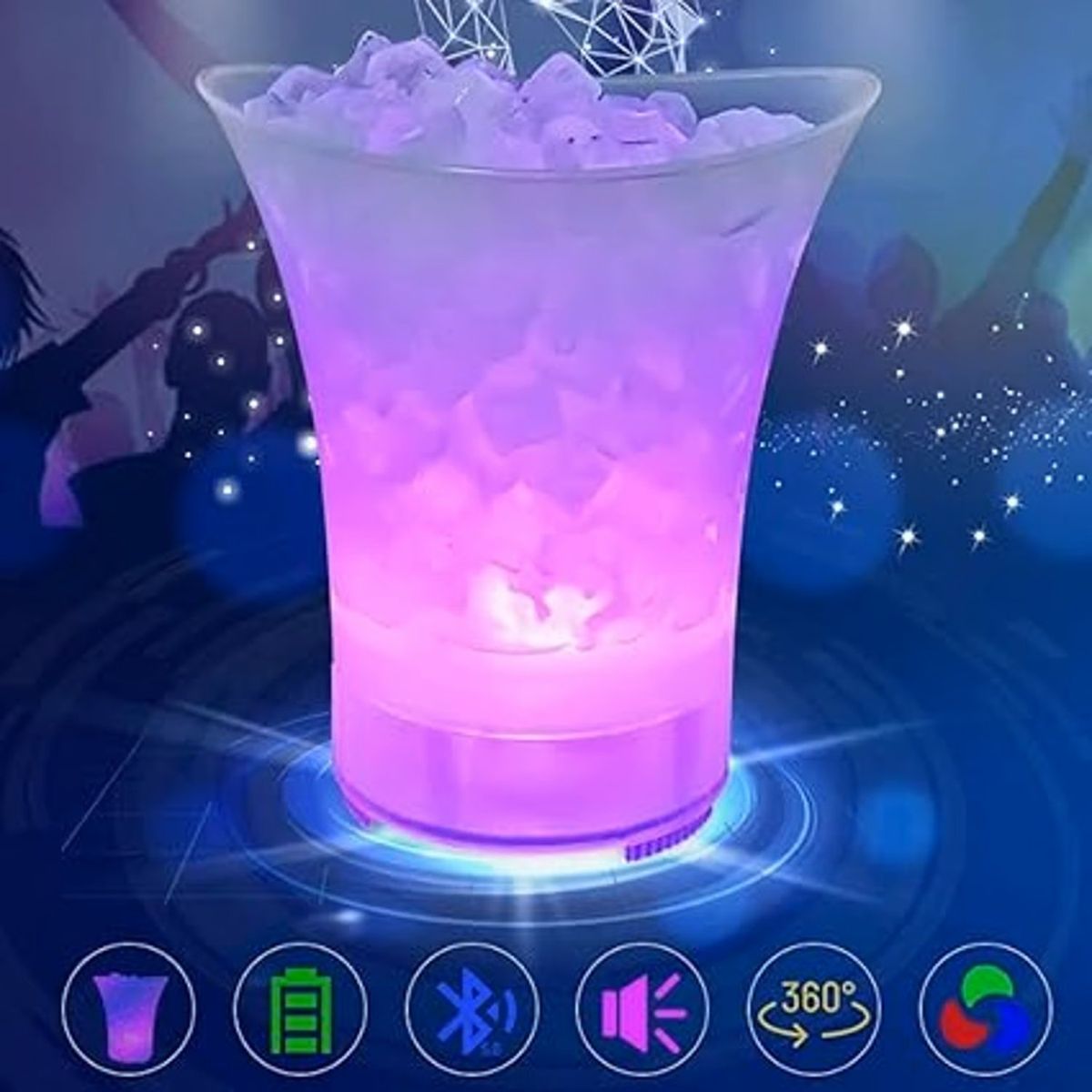 MOVI - HIELERA CON PARLANTE BLUETOOTH 7 LITROS