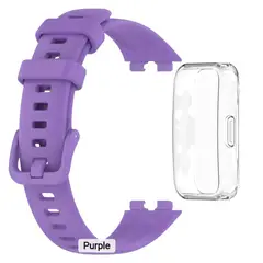 GENERICO - Pack Correa+funda Compatible Smartwatch Huawei Fit 8-9-10 GRIS CLARO